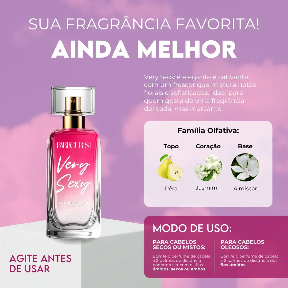 Kit 4 Perfumes de Cabelo – Alter Ego, Very Sexy, Living Grace e My Sweet Delight - Image 5