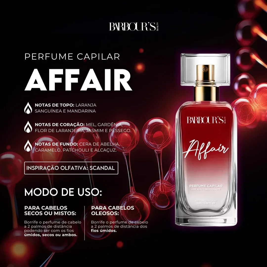 Perfume para cabelo / finalizador termoativo Affair - Image 4