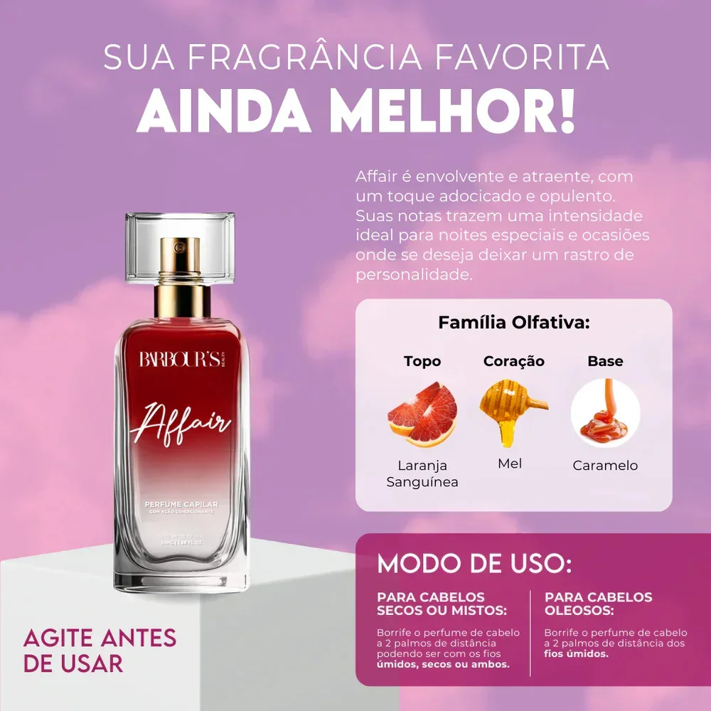 Perfume para cabelo / finalizador termoativo Affair - Image 3