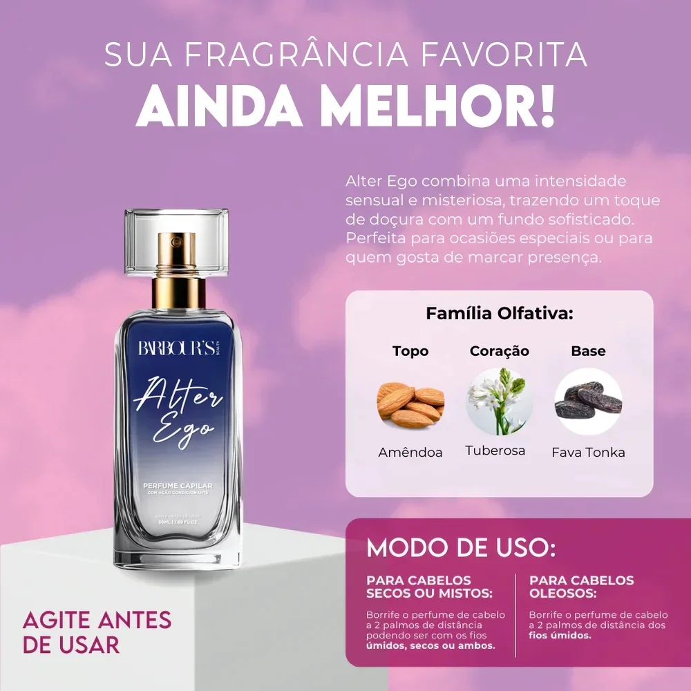 Perfume para cabelo / finalizador termoativo Alter Ego - Image 3
