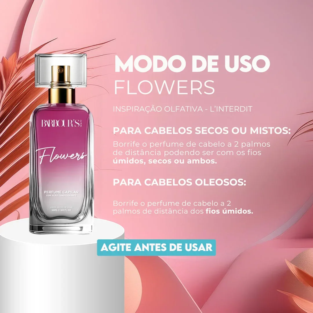 Perfume para cabelo / finalizador termoativo Flowers - Image 5