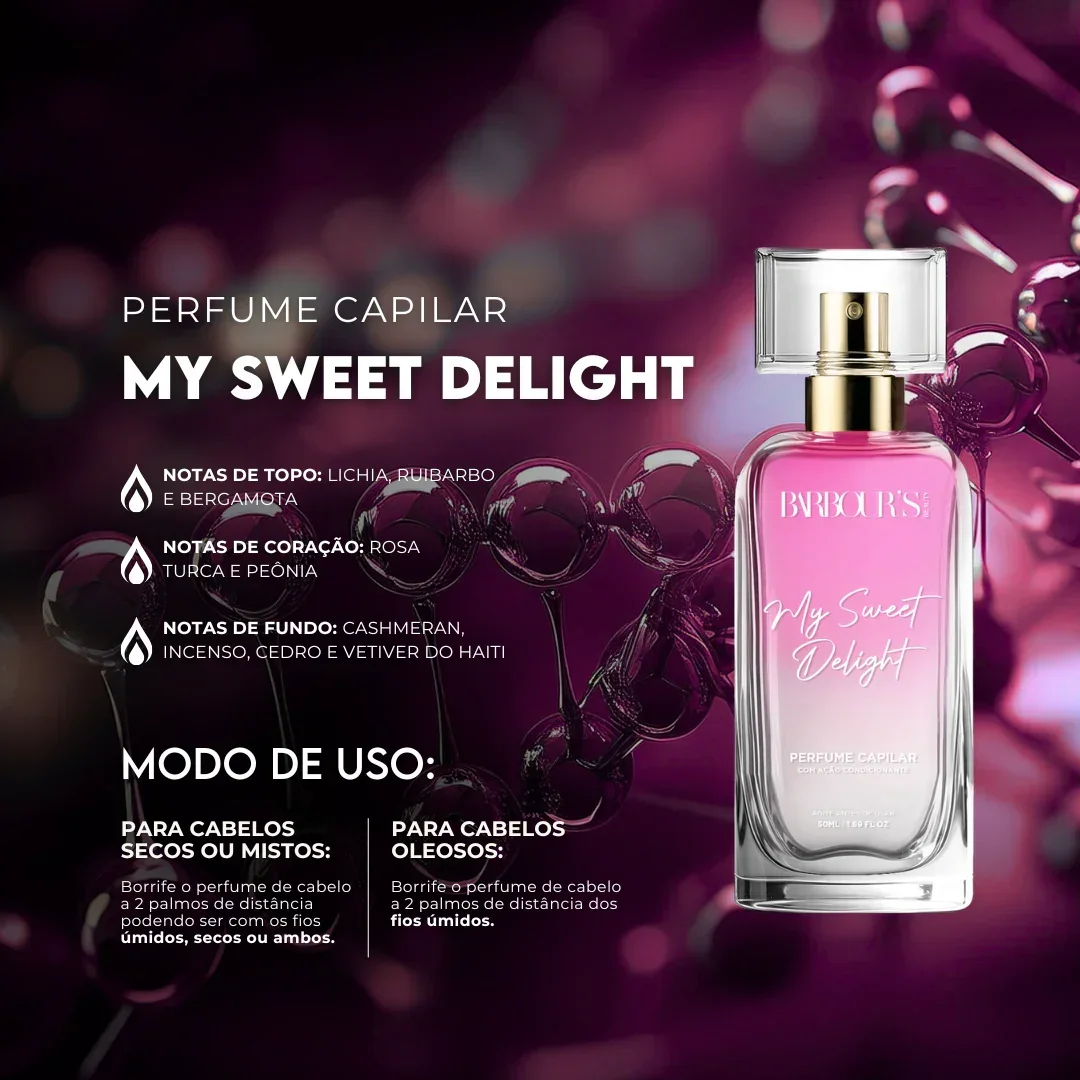 Perfume para cabelo My Sweet Delight / finalizador termoativo - Image 5
